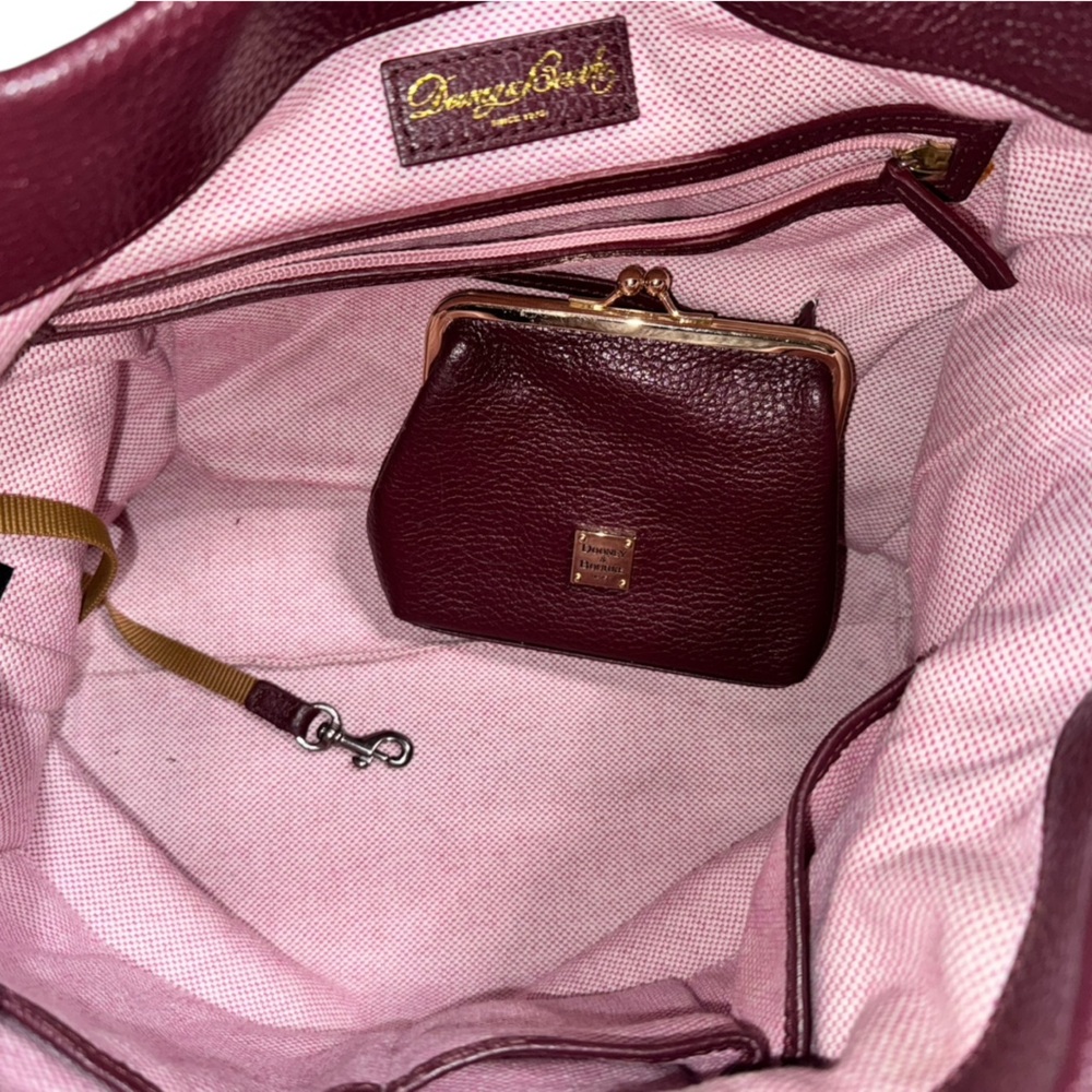 Dooney & Bourke Red Leather Bag and Wallet Set Look closely at pics - Picture 12 of 16